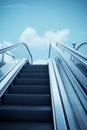 Escalator to the sky Royalty Free Stock Photo