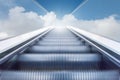 Escalator to sky Royalty Free Stock Photo