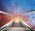escalator to the sky Royalty Free Stock Photo