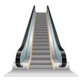 Escalator vector illustration isolated on white background