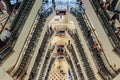 Escalator that viewed from the top of department store in Kuala Lumpur, Malaysia