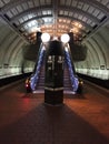 Escalator in Washington D.C. metro station Royalty Free Stock Photo