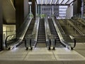 Escalator at Wynyard Walk, Wynyard station, Sydney Royalty Free Stock Photo