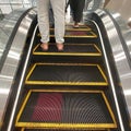 escalators, electric stairs that make it easier for people to go up or down