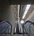 Escalators at the Ermesinde train station in Porto - Portugal