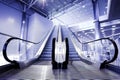 Escalators in exhibition Royalty Free Stock Photo