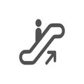 Escalators icon,sing,illustration