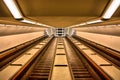 Escalators moving Royalty Free Stock Photo