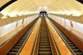 Escalators of Prague subway