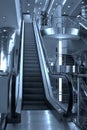 Escalators and stairs ,Domoded Royalty Free Stock Photo