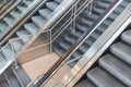 Escalators and stairs in a shopping mall Royalty Free Stock Photo