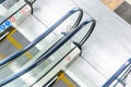 Escalators Stairway Top View Royalty Free Stock Photo