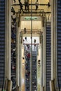 Escalators at Suria KLCC in Kuala Lumpur