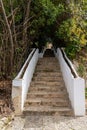 The Escalera del Agua stairs in the Generalife Palace and gardens in the Alhambra Royalty Free Stock Photo