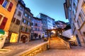 Escaliers du Marche, Lausanne, Switzerland Royalty Free Stock Photo