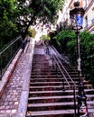 Escaliers Rue Maurice Utrillo. Montmarte , Paris.