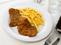 Escalope with French fries