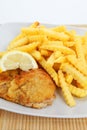 Escalope and french fries