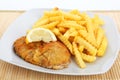 Escalope and french fries
