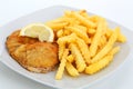 Escalope and french fries