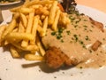 Escalope with fries