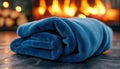 Cozy up by the fireplace with this soft and warm blanket Perfect for chilly nights, this blanket will keep you comfortable and