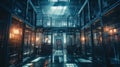 Robot Rulers: Captivity in a Futuristic Prison, Sony A9 Photoshoot with Ultra-Detailed Image