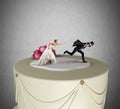 Escape from marriage Royalty Free Stock Photo