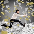 Escape from overwork and bureaucracy Royalty Free Stock Photo