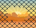 escape, rabitz texture illustration grid seamless pattern stock image chain link fence netting seamless connection Ripped Fence Royalty Free Stock Photo