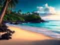 Hawaii Island Beach on a Beautiful Afternoon