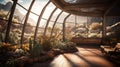 Escape to paradise: the Martian garden pavilion in cinematic detail