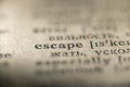 Escape word dictionary