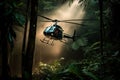 escaping the jungle with helicopter in hot pursuit