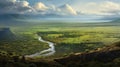 escarpment rift valley landscape Royalty Free Stock Photo