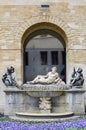 The Escaut Scheldt at inner courtyard of the Town Hall of the City of Brussels, Grand Place, Brussels, Belgium