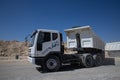 Escavators working in the quarry area