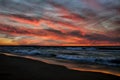 Esch Beach Sunset Sunlit Water