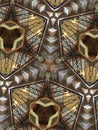 Escheresque architecture kaleidoscope effect Royalty Free Stock Photo