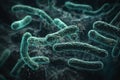 Escherichia Coli , E. Coli Bacterial Strains, Health and Food Safety microcosm, organismal and human biology science and