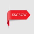 Escrow place storage. Third party on behalf of other people. How it works. Often used in real estate Royalty Free Stock Photo