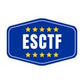 ESCTF East StratCom Task Force symbol Royalty Free Stock Photo