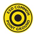 ESD common point ground symbol icon