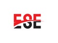 ESE Letter Initial Logo Design Vector Illustration Royalty Free Stock Photo
