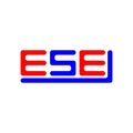 ESE letter logo creative design with vector graphic, ESE Royalty Free Stock Photo