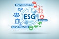 ESG concept as environmental and social governance