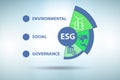 ESG concept as environmental and social governance