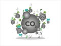 ESG sustainability business carbon credit, CO2