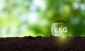 ESG and sustainable development concept. Aim to have a positive impact on the world while also making a profit. Royalty Free Stock Photo