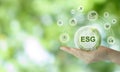 ESG and sustainable development concept. Aim to have a positive impact on the world while also making a profit. Royalty Free Stock Photo